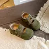 Zapatos de piel para niños, colección nueva primavera/otoño 2026 para niñas, zapatos Mary Jane lisos de princesa, zapatos planos de rendimiento de suela blanda de moda para niñas
