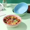 Palha de Trigo Boca Larga Tigela Grande Doméstica Grande Capacidade Refeição Tigela para Macarrão Lamian Espessada Tigela para Frutas Lanches Frutas Atacado