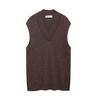 Explosiones transfronterizas estilo europeo y americano AliExpress suéter chaleco de punto con cuello en V al por mayor para comercio exterior para mujer ZR en stock