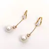 Set de Aretes de Borlas Estilo Hada con Colgantes de Perlas, Elegantes y de Alta Gama, Versátiles de Doble Uso, Venta al por Mayor de Aretes