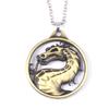 Mortal Kombat Palacio Mágico Imperio Juego de Lucha Logo Llavero de Dragón Colgante de Collar