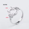 Soporte para anillo chapado en oro mujeres cera de abeja mujeres apertura diy anillo soporte vacío color jade tesoro soporte desnudo soporte dedo anillo soporte vacío soporte para anillo