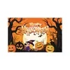Nuevo Fondo de Halloween Exclusivo de Amazon Transfronterizo Decoración de Atmósfera para Celebración de Fiesta Festiva Bandera de Procesamiento Personalizado