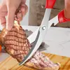 Venta al por mayor de fábrica cortadores de barbacoa coreana multifunción de acero inoxidable cortadores de cocina para barbacoa bistec de res pollo cortadores de cocina para el hogar