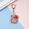 Llavero de Cobaya de Dibujos Animados Capibara Acrílico Doble Cara Llavero Accesorios para Bolsos Venta al por Mayor Regalos de Vacaciones
