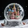 Adornos Personalizados de Bola de Cristal de Resina de Castillo Arquitectónico Casa de Micro Paisaje Retro Nostálgico Regalos Conmemorativos Personalizados