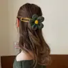 Elegante Horquilla de Flores Grandes para Otoño e Invierno para Mujer Parte Trasera de la Cabeza Clip para Recoger el Cabello en Moño 2022 Nuevo Tocado Clip Mori de Alta Gama