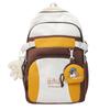 Mochila Versátil de Estilo Fresco para Niña Joven, Bolso Escolar Estético de Alto Valor Japonés para Niñas, Mochila Coreana Estilo Ins con Bloques de Color para Estudiantes de Secundaria