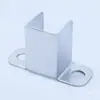 Accesorios para Barandillas Conectores Soporte en Z Barandilla de Balcón Tubo Cuadrado Fijación Hebilla en U Clip para Tubo Montado en Pared Hierro Forjado Acero Zinc