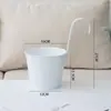 Maceta colgante de metal grande personalizada tipo cubo para barandillas de balcones interiores, maceta colgante sin agujeros para suculentas y plantas verdes, maceta colgante de pared