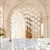 Campanillas de viento acrílicas para manualidades, accesorios decorativos, cadena de conchas terminada, cortina colgante, piezas redondas, cortina de puerta hecha a mano, accesorios de partición y materiales