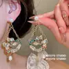 ¡Sutil y Misterioso! Aretes de Perla Incrustados con Diamantes, Estilo de la Corte Francesa, Artesanía Exquisita, Aretes de Moda con Diseño Único para Mujer