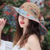 Sombrero de verano para mujer, estilo coreano, versátil, cubre cara, protección UV, sombrero de sol de ala ancha para playa, sombrilla, sombrero de paja para protección solar