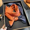 Bufanda Pequeña Larga de Seda con Estampado de Flores Antiguas Correa para Asa de Bolso Cinta Estilo Occidental Moda Combinación Camisa Bufanda Delgada Estrecha de Primavera y Otoño