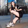 Zapatos de Mujer Primavera Nuevos Zapatos de Mujer de Suela Gruesa Moda Tendencia Zapatos de Papá Tenis de Mujer Retro Versátiles Zapatos Casuales