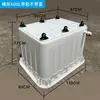 Caixa com Rodas para Produtos Aquáticos, Caixa de Drenagem para Restaurantes com Furos para Piscicultura, Tanque de Peixes com Tampa, Móvel com Tanque de Água, Doméstico e Outros