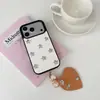 Textura de Couro Estrela 3D Aplicável para Capa de Celular iPhone 18 Pro Max Maçã 17 Pingente de Coração 16 Pro Rígido 15 P