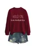 Espere um Pouco Deixe-me Pensar Demais Sudadera Feminina Casual Versátil Confortável para Outono e Inverno Amazon Ebay Independente