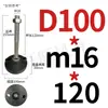 Varilla Niquelada Taza de Pie de Nylon Tornillo Accesorios de Perfil de Aluminio Soporte de Pie de Ajuste Direccional Tornillo para Piso M8-M24