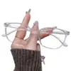 Gafas graduadas profesionales en línea para mujer, monturas TR90 ultraligeras, monturas de gafas lisas de color té para hombre, disponibles con lentes graduadas y protección contra la luz azul