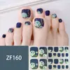 Adesivos para Unha do Pé Padrão Estéreo Zf Diamante de Imitação 3D Manicure Patch Impermeável Longa Duração Clareador Patch Completo para Unha do Pé Produto Acabado