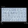 Grande molde de letras e números de cristal epóxi faça você mesmo 26 moldes de letras e números em inglês artesanato de espelho alto