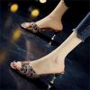 Novidade da Primavera de 2026: Sapatos Abertos na Ponta e com Bico Peixe, Salto Médio Alto, Sandálias de Salto Agulha com Strass Personalizadas, Chinelos Slip-On para Mulheres