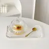 Tazón de Nido de Pájaro Chino, Taza de Hongo Blanco, Vaso con Tapa, Transparente para el Hogar, Tazón para Frutas, Bocadillos, Postres, Taza Pequeña para Sopa