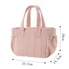 Bolsa tote acolchada aislante exclusiva transfronteriza, bolsa de almuerzo para mujer, bolsa para lonchera de oficinista, bolsa de almuerzo para commuting de gran capacidad