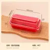 Caja de embalaje para pasteles de durazno, caja de plástico transparente para snacks de mochi, caja de embalaje para pasteles chinos hechos a mano para hornear, estilo Río Luxi