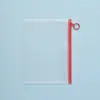 Bolsa Transparente Deslustrada con Cierre, Bolsa Impermeable de PVC para Documentos, Bolsa con Cierre para Billetes, Bolsa de Almacenamiento de Datos, Especial para Exámenes de Estudiantes