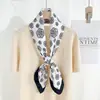 Pañuelo Cuadrado JM de Lujo Ligero con Estampado de Camelia, Pañuelo Sencillo y Elegante de Seda Artificial para Decoración de Lugar de Trabajo, Traje, Camisa y Bolso