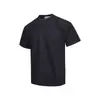 Camiseta de Verão Cruzada Cor Sólida Patchwork Versátil Tamanho Grande Simples Resistente Casual Diária Manga Curta Unissex Estilo Japonês