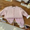 Conjunto de Jaqueta e Calça Quiltada de Algodão de Xinjiang Lavável à Máquina para Bebê, Jaqueta Interna e Externa Quente e Espessada para Uniforme Escolar