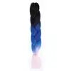 Trenzas Coloridas de Fibra Sintética Africana, Pelucas Degradadas, Cabello Trenzado, Extensiones de Rastas