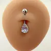 Piercing de Umbigo com Zircônia Cravejada de Diamante Anel de Umbigo Joia Piercing Transfronteiriço Estiloso Europeu e Americano Tendência Sexy Sexy Piercing