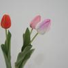 Spot simulação único buquê de tulipas ornamentos de sala de estar atividades de casamento adereços decoração cama de flores flores falsas atacado