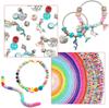 Pulsera collar infantil DIY transfronterizo con cuentas joyería para niñas juguete arcilla polimérica cuentas pony colgante hecho a mano traje