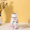 Termo de Acero Inoxidable 316 para Hombres y Mujeres, Portátil, de Aspecto Elegante, Forma de Rosa Gordita, Taza de Agua para Exteriores con Asa, Venta al por Mayor