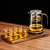 Bule de Chá Elegante Caneca Modelo Novo 2025 Separação Chá-Água Revestimento Interno Totalmente de Vidro Filtro de Um Clique Infusor de Chá Magnético Caneca para Uso Doméstico