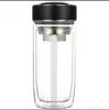 Fábrica de Vasos de Vidrio Procesamiento Personalizado Hogareño Comercial Impresión Vidrio de Doble y Una Capa Separación de Agua y Té Vaso Publicitario