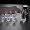 Copa Moutai, copa de vino pequeña, copa de cristal, vertedor de 10 ml, juego de siete piezas, blanco