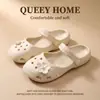 Zuecos para Mujer, Antideslizantes, Resistentes al Olor, de Suela Gruesa, con Soporte para el Arco del Pie, Ligeros, Cómodos, Adecuados para Uso en Exteriores, Pantuflas de Punta Cerrada, Verano, Reductores de Ruido, Resistentes al Olor