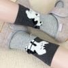 Calcetines Bonitos Creativos de Diseño Curativo Cómodos de Felpa para Gato sin Hueso para Mujer Otoño e Invierno Nuevos de Media Pantorrilla Ins