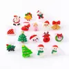 Sinos de Rena de Resina de Natal, Árvore de Natal, Boneco de Neve, Chapéu de Papai Noel, Meias, Argolas Abertas, Acessórios de Mão Atacado