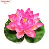 Simulação Lotus Decoração Lotus Fish Tank Pool Plástico Lotus Ornamentos Lagoa Lotus Flutuante Falsas Folhas de Lótus na Água