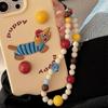 Cordón de cadena de colores para funda de teléfono móvil, correa de muñeca portátil para Apple/Huawei, cuerda personalizada con colgante de dopamina
