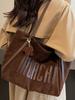 2025 Nuevo Bolso de Hombro Retro con Letras Moda Casual Bolso Casual para Mujer Bolso Tote de Gran Capacidad para Viajes Diario Mujer