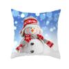 Funda de Almohada Navideña de Nieve Transfronteriza Decoración Cálida para Almohada de Sofá para el Hogar Festivo