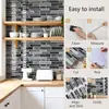 Pegatinas de Pared Adhesivas Transfronterizas Estéreo 3D Autoadhesivas Cocina Baño Decoración Pegatinas Engrosadas Imitación Azulejos Renovación del Hogar
